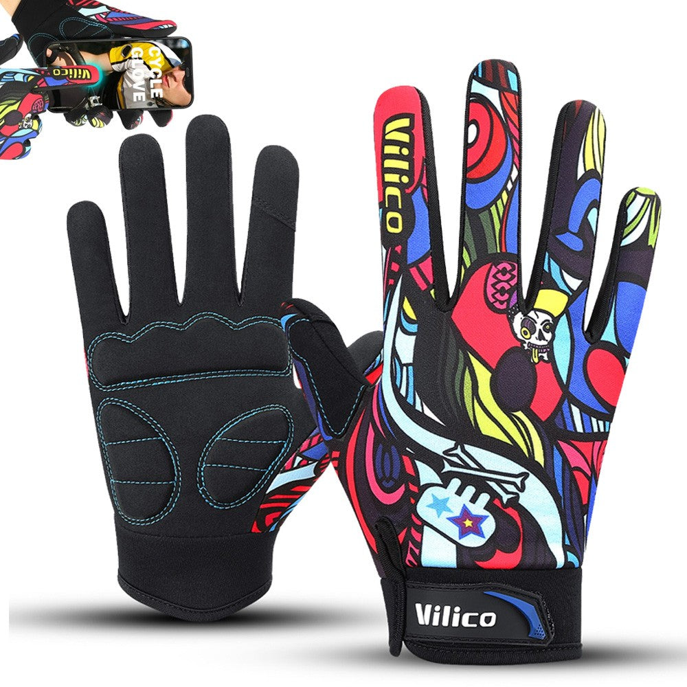 Motorcycle Riding Gloves Touch Screen Anti-Slip Shock Absorbing Breathable