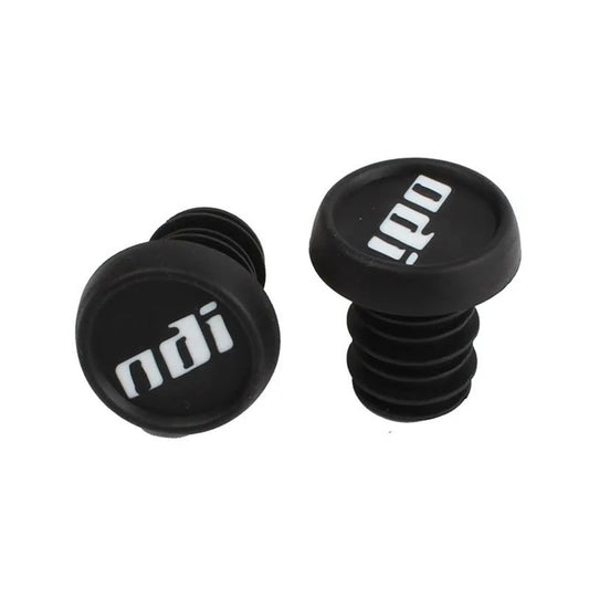 Bike Handlebar End Plugs Rubber Caps for Mountain & Road Bikes - Black