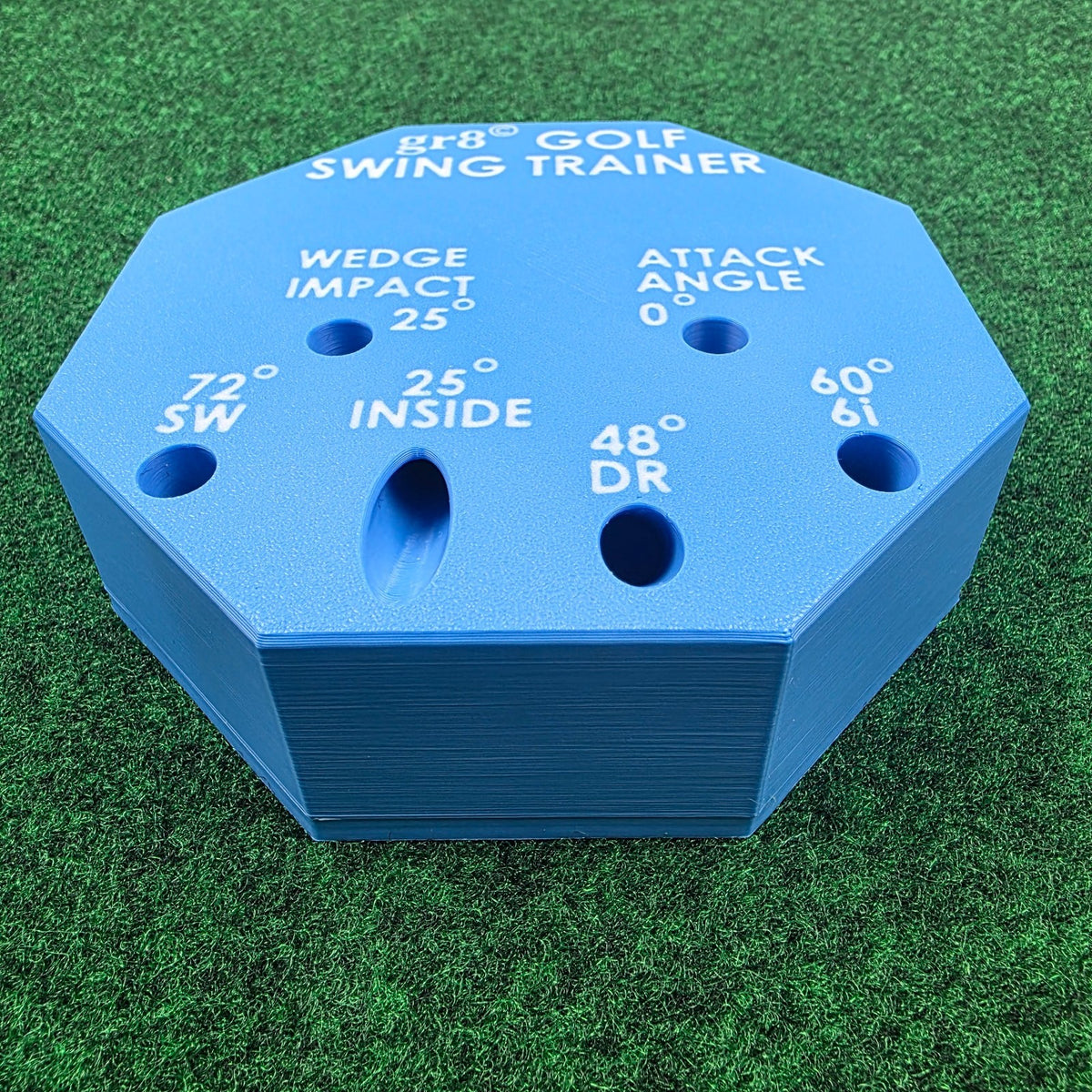 Compact Golf Swing Trainer with Alignment Stick - Weighted & Adjustable for Left/Right Hand