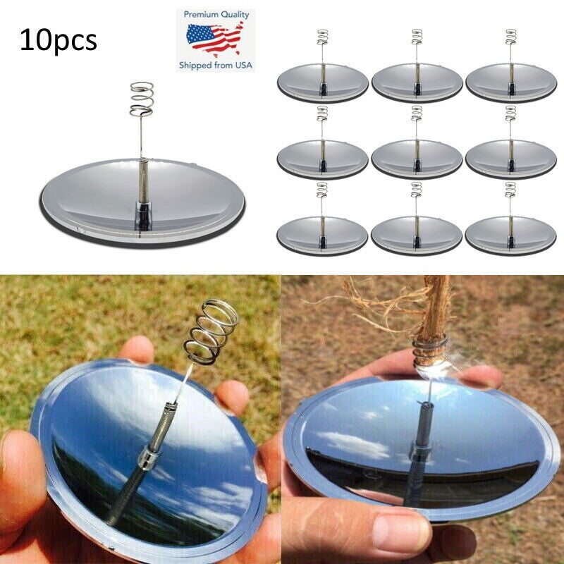 10-Pack Waterproof Solar Camping Lighters Windproof Fire Starters Survival