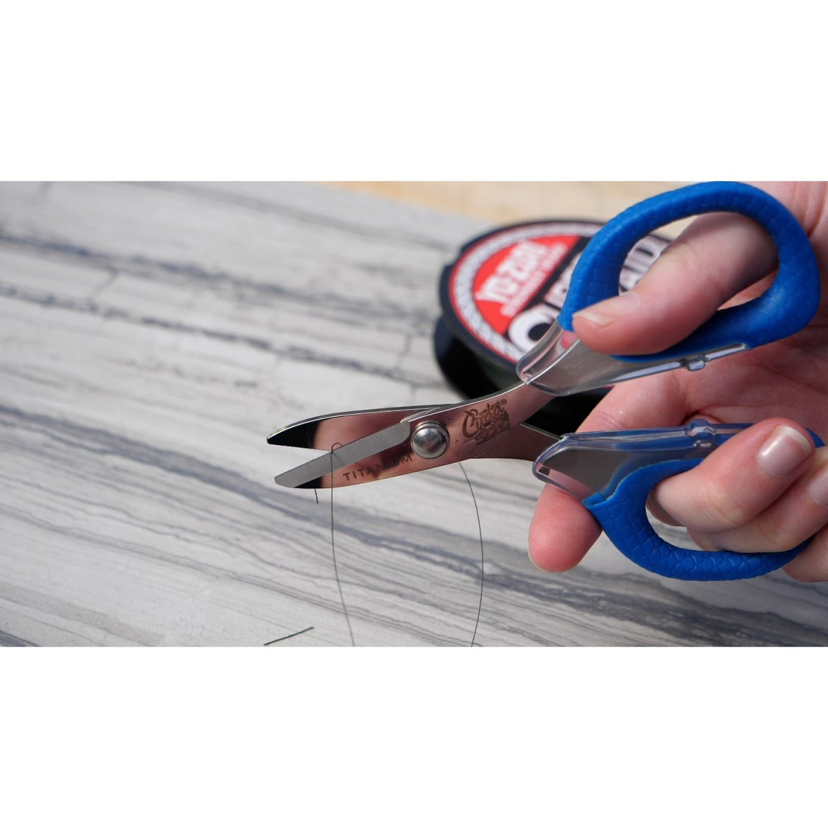 Fishing Line Cutter Shears - Stainless Steel Braid & Mono Line Snips