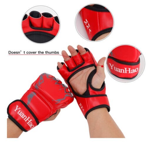 Boxing Gloves MMA Kickboxing Sparring Punching Bag Training Gear