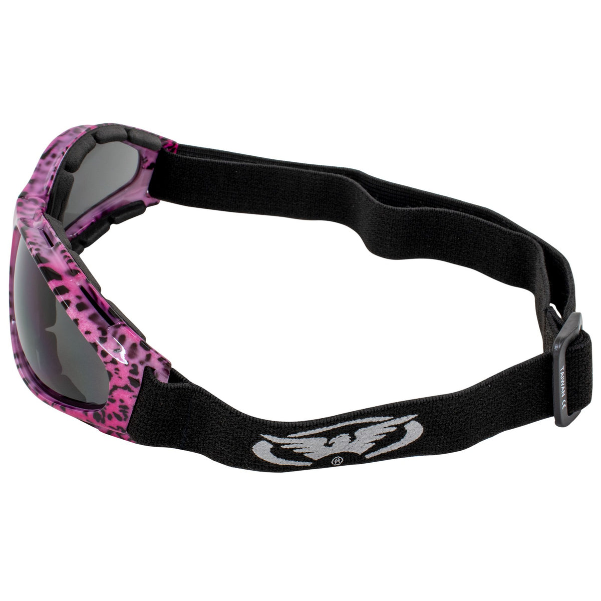 Ski Goggles with Smoke Tint Lens & Animal Pattern Frame - UV400 Protection