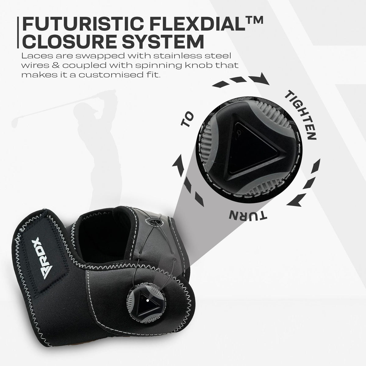 Adjustable Knee Support Brace with FlexDial System for Pain Relief, ACL & Arthritis