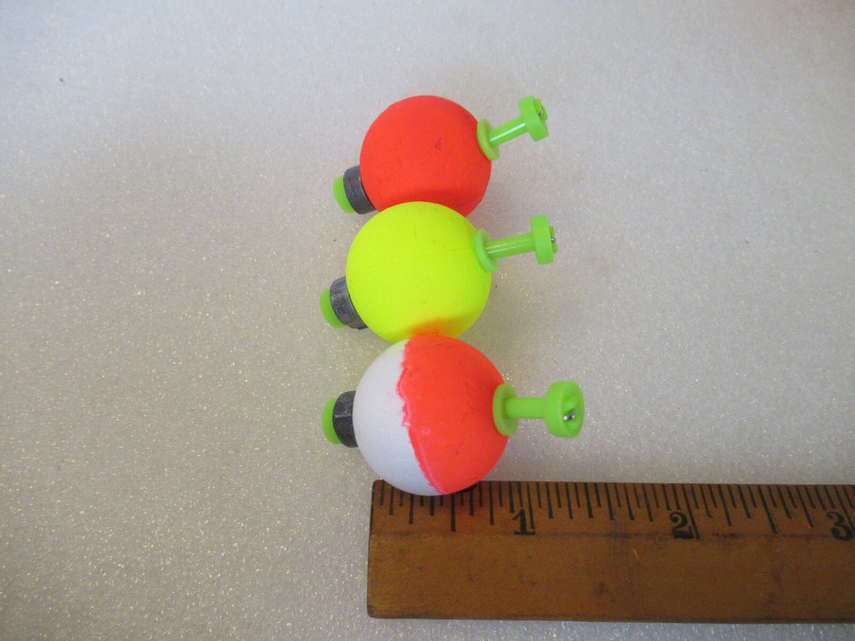 12 Pieces 1-inch Round Fishing Floats - Weighted Foam Bobbers for Tackle