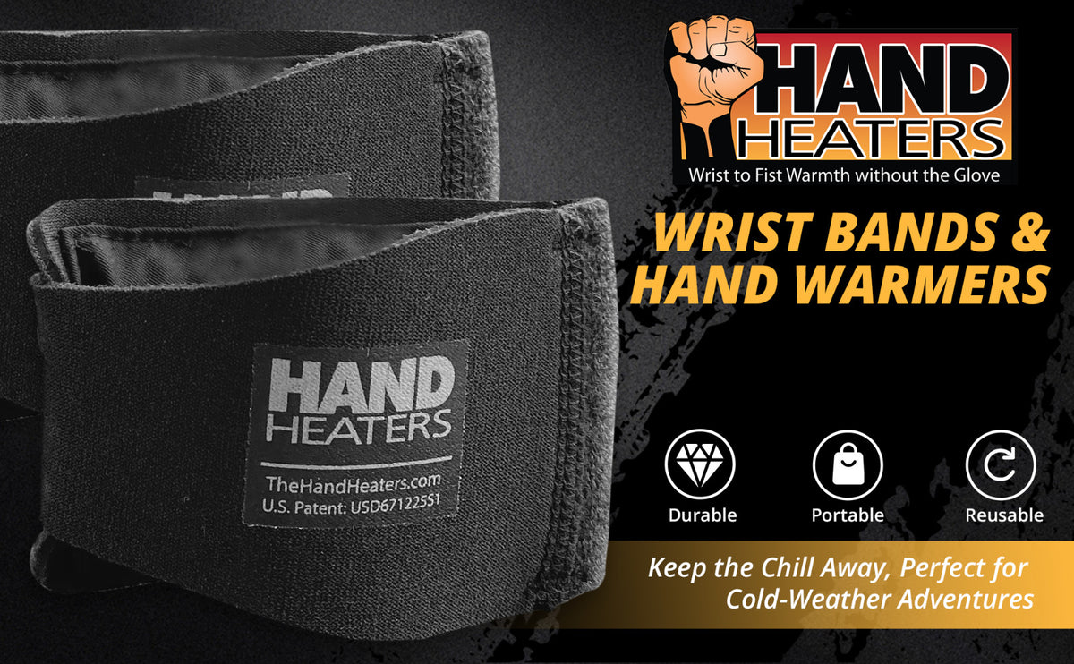 Hand Heaters Wristbands - Long-Lasting 8+ Hour Warmth with Flexible Hand Warmers
