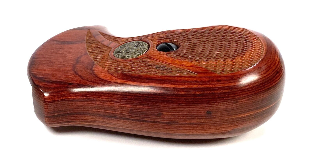 Pachmayr Rosewood Checkered Revolver Grip for S&W J Frame Round Butt