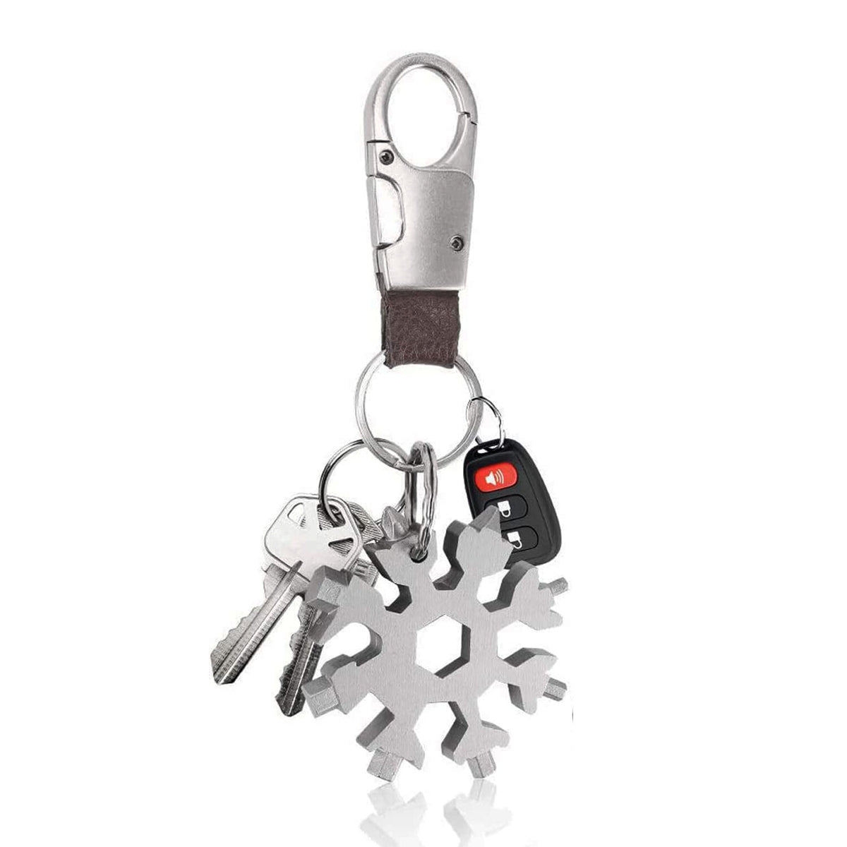 Multifunction Snowflake Multi-Tool Set - 18-in-1 Carbon Steel Screwdriver Opener
