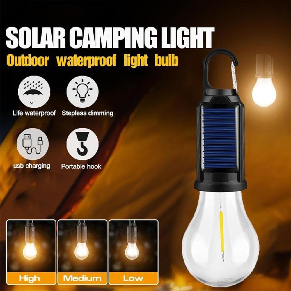 USB Rechargeable LED Tent Lights with 3 Modes for Camping Hiking Emergency