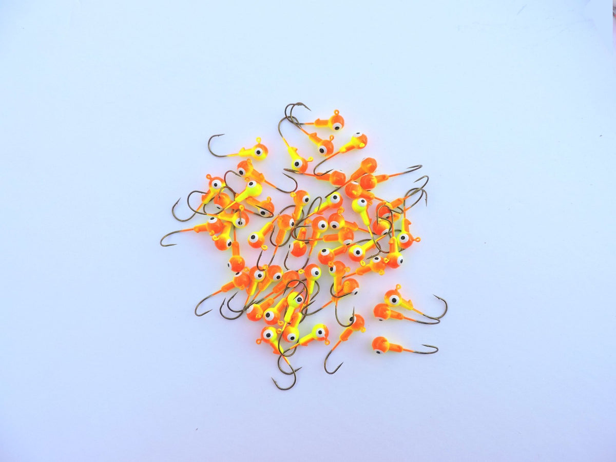 Fishing Jig Heads 50 PCs 1/8 oz Lead Hooks for Crappie & Bass
