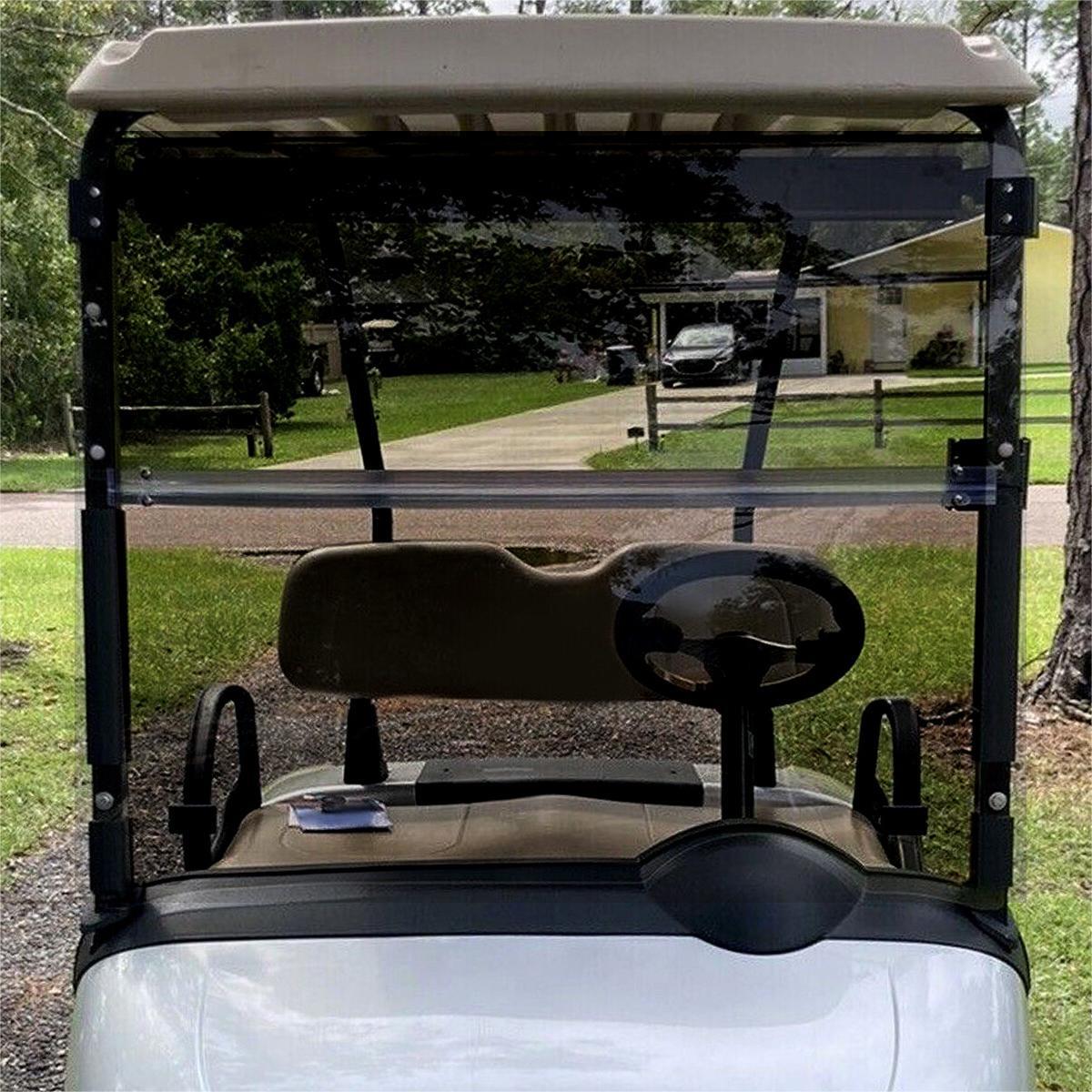 Tinted Windshield for EZGO RXV Golf Cart 2008-Up Folding Polycarbonate Protection