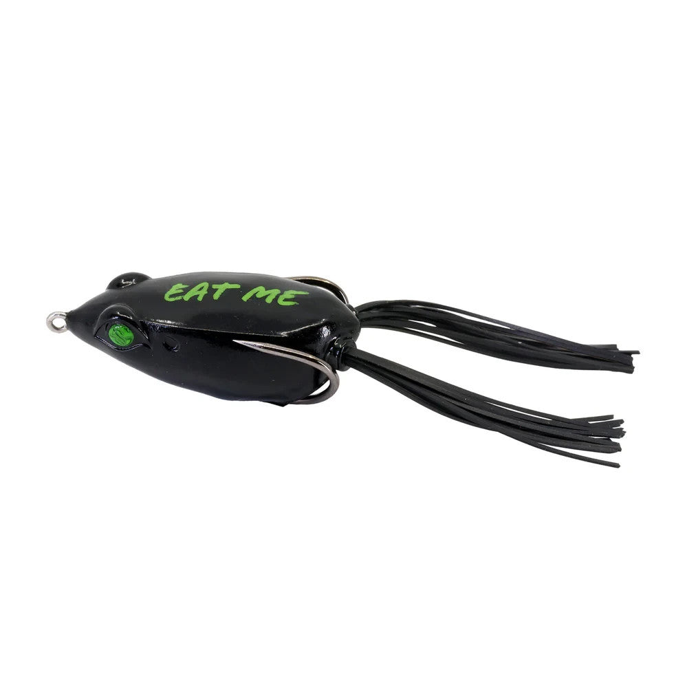 Finesse Topwater Frog Lure - Weedless Hollow Body Fishing Bait with Double Hook