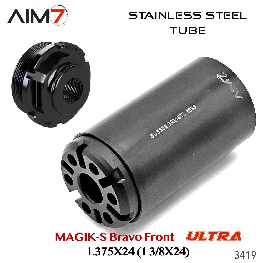 Modular Tube Assembly 1.375x24 HUB for Bravo-Pattern Systems - Stainless Steel