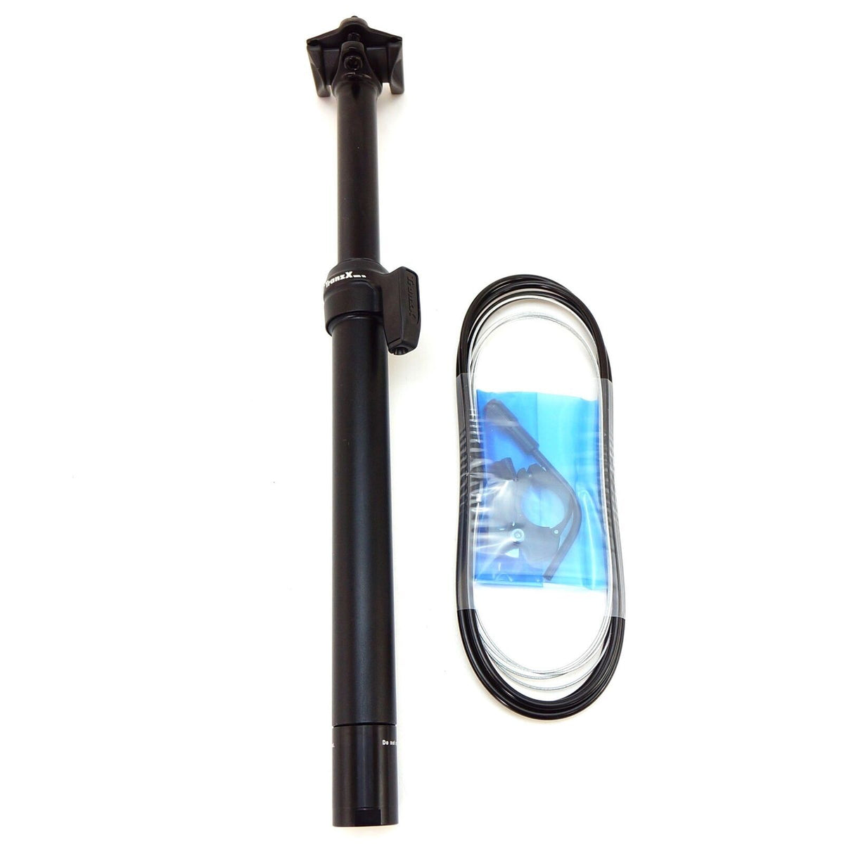 External Dropper Seatpost with Remote Lever for MTB & Road Bikes, Multiple Sizes