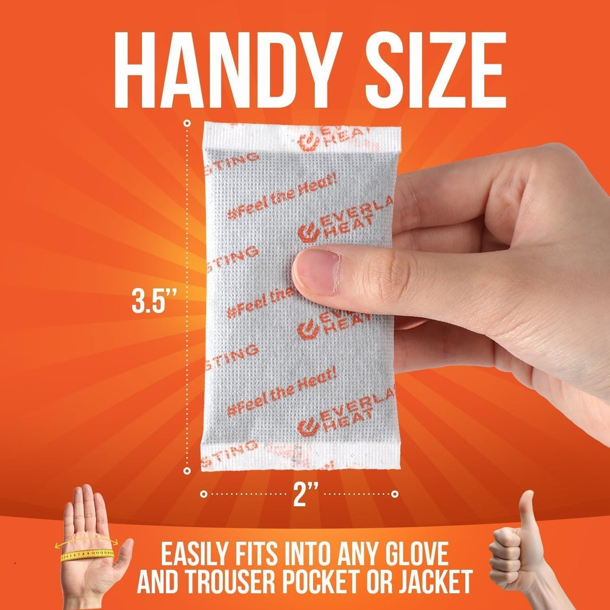 Disposable Hand Warmers 160 Pairs - Long Lasting Air Activated Heat