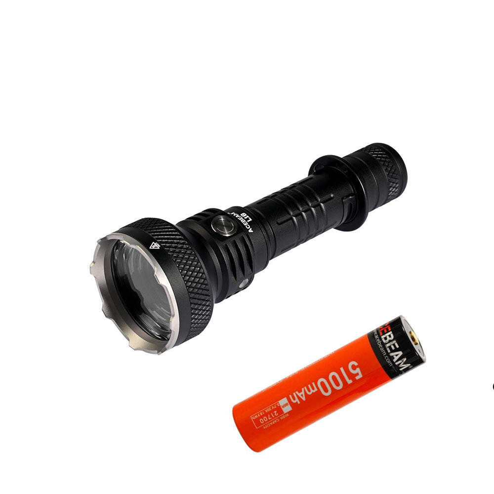 Acebeam L18 Long Throw LED Flashlight 1500 Lumen, 1km Range with Battery