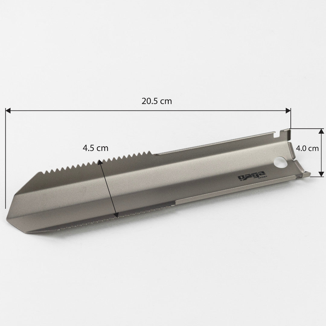 Titanium Camping & Hiking Shovel - Ultralight Backpacking Trowel