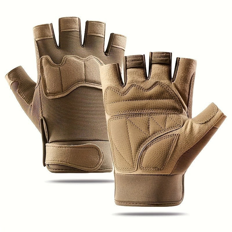 Tactical Half-Finger Gloves for Motorcycle Cycling & Outdoor Activities