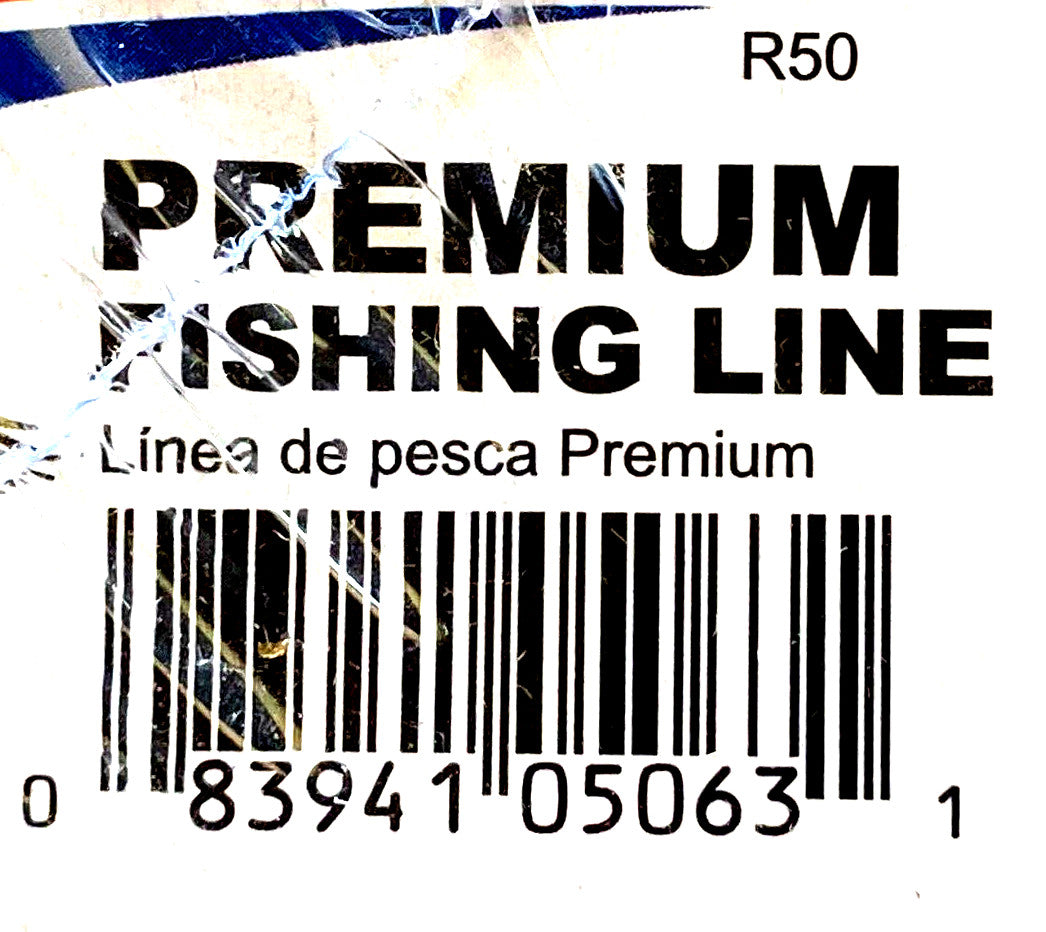 Premium Monofilament Fishing Line 50lb Test Clear 280 Yards Spool