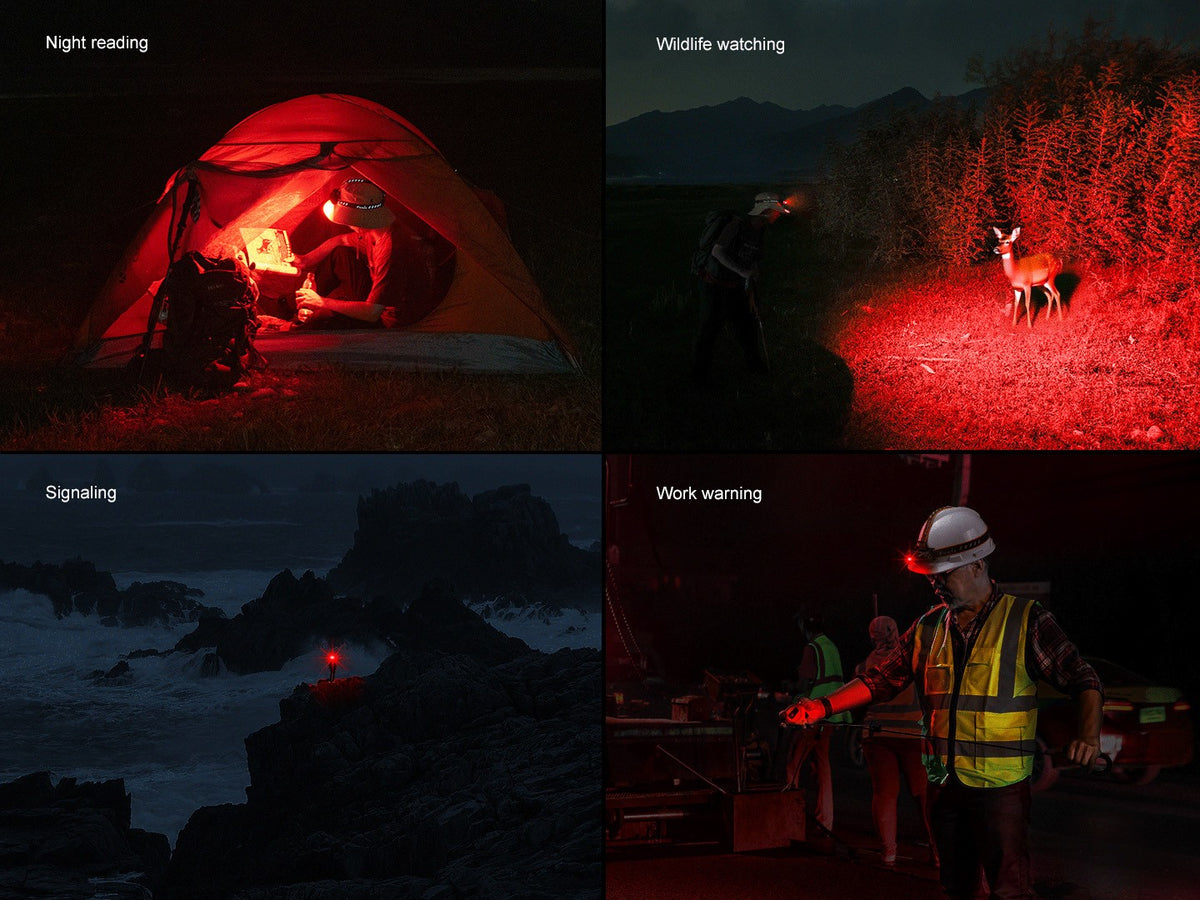 Rechargeable Outdoor Headlamp 1600 Lumens with Red Light & Long Runtime