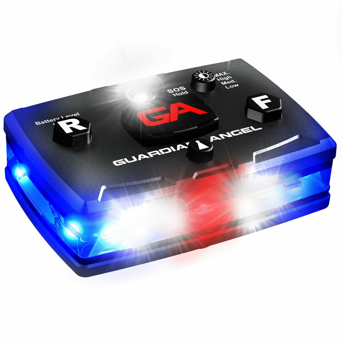 Wearable Safety Light with Long Range Visibility and Rechargeable Battery