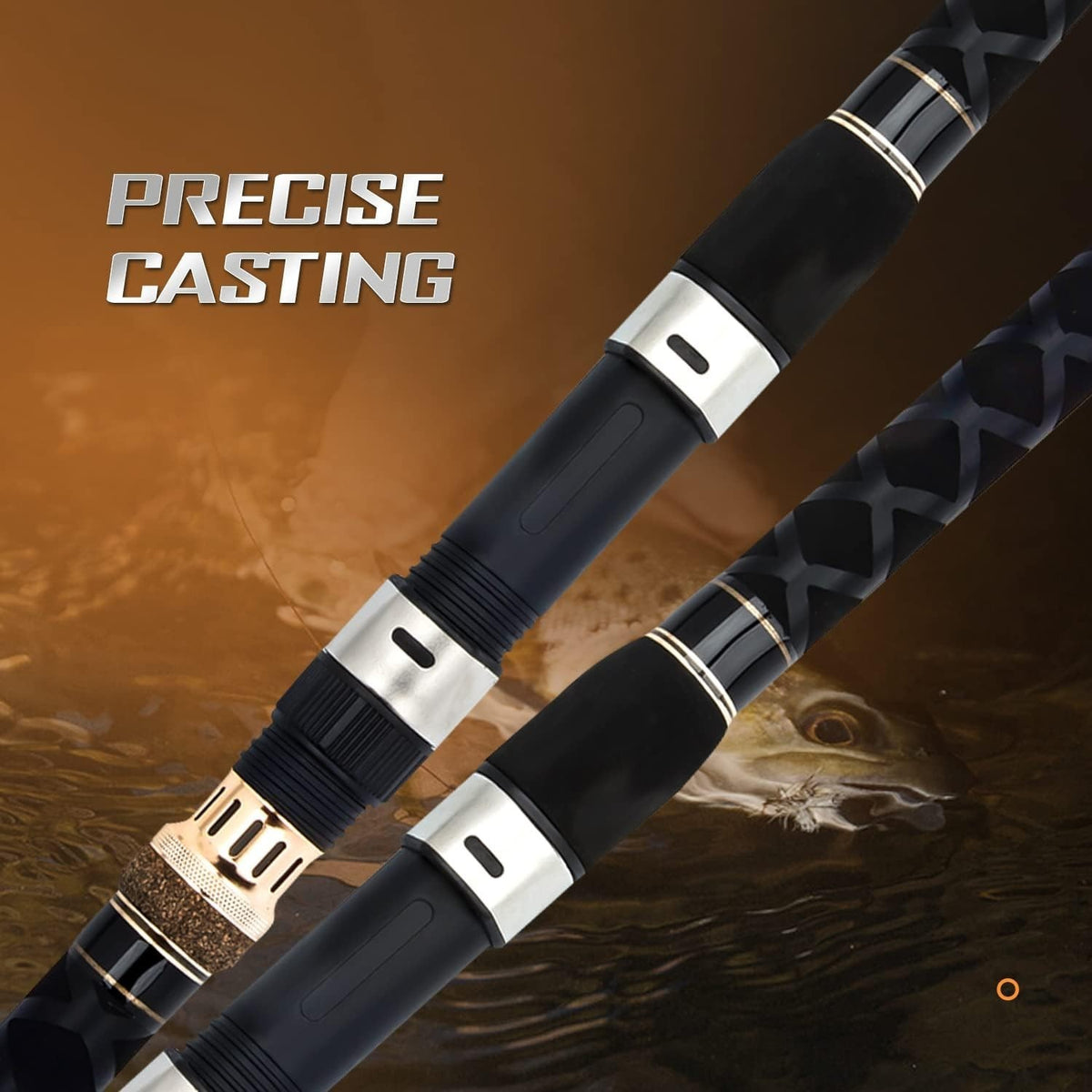 15ft Surf Casting Fishing Rod - Extra Heavy 40 lb Line Graphite Construction