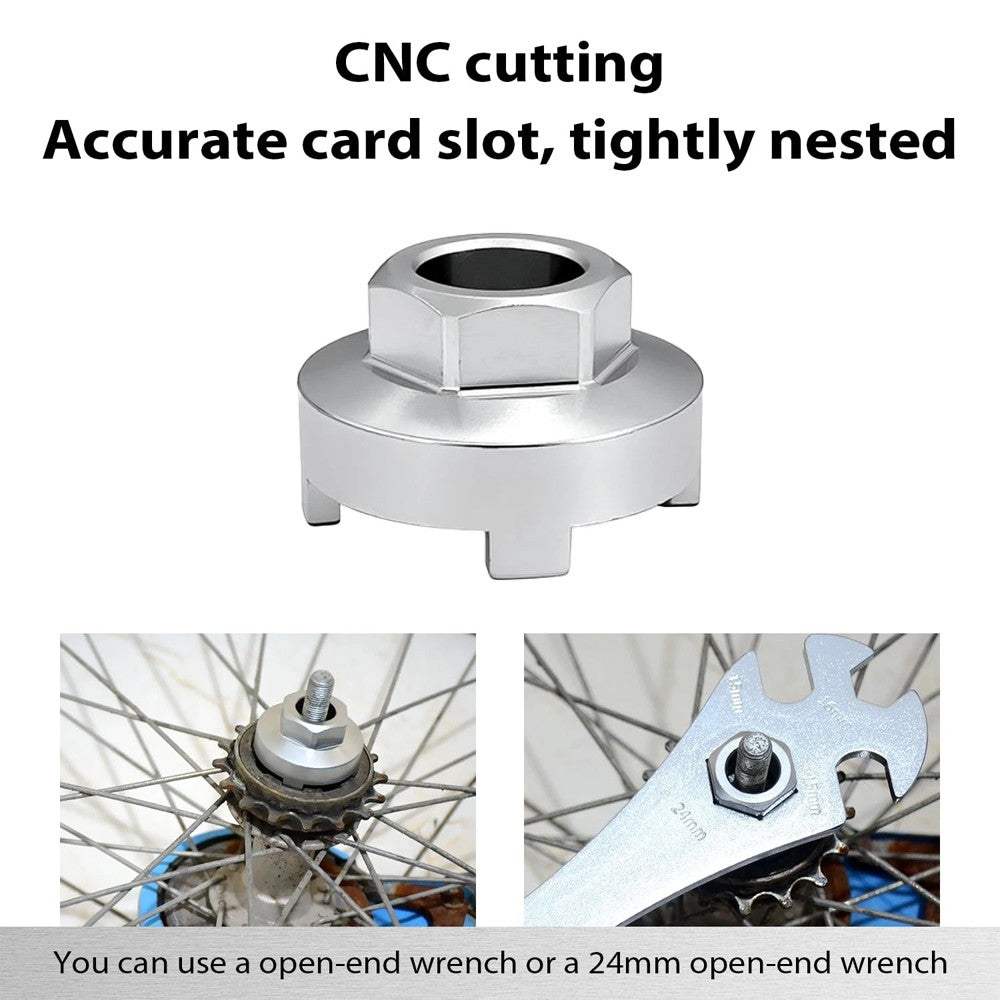 Bicycle Freewheel Remover Tool for BMX & Single-Speed Bikes - 4-Notch Hub Removal