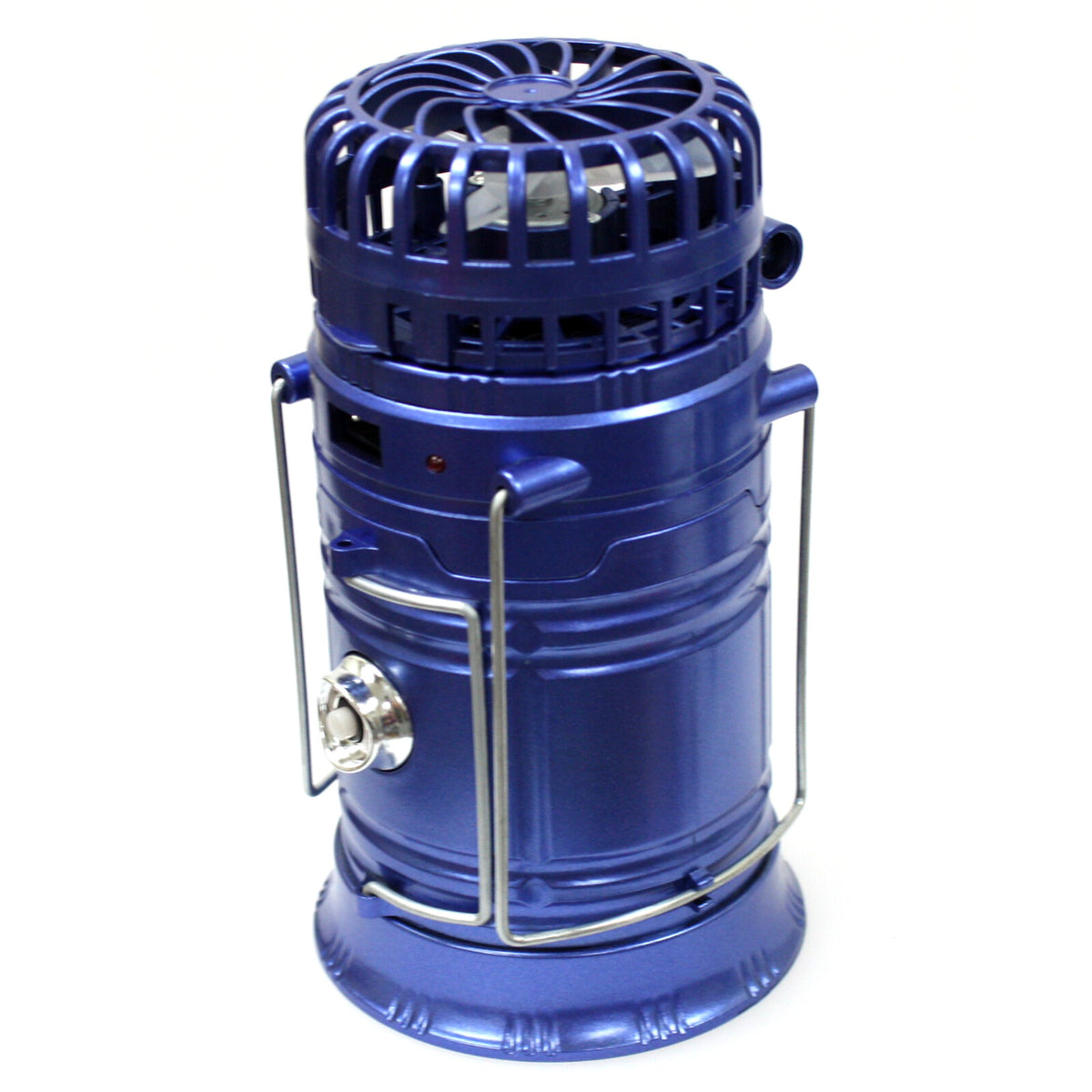 Rechargeable Solar Camping Lantern with Fan & Power Bank - Water Resistant LED Light