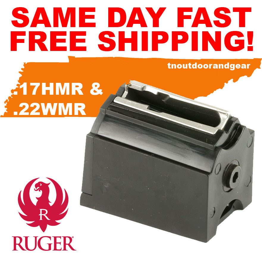 22 Mag / 17 HMR 9-Round Magazine for Ruger 77/17, 77/22 WMR, American Rimfire