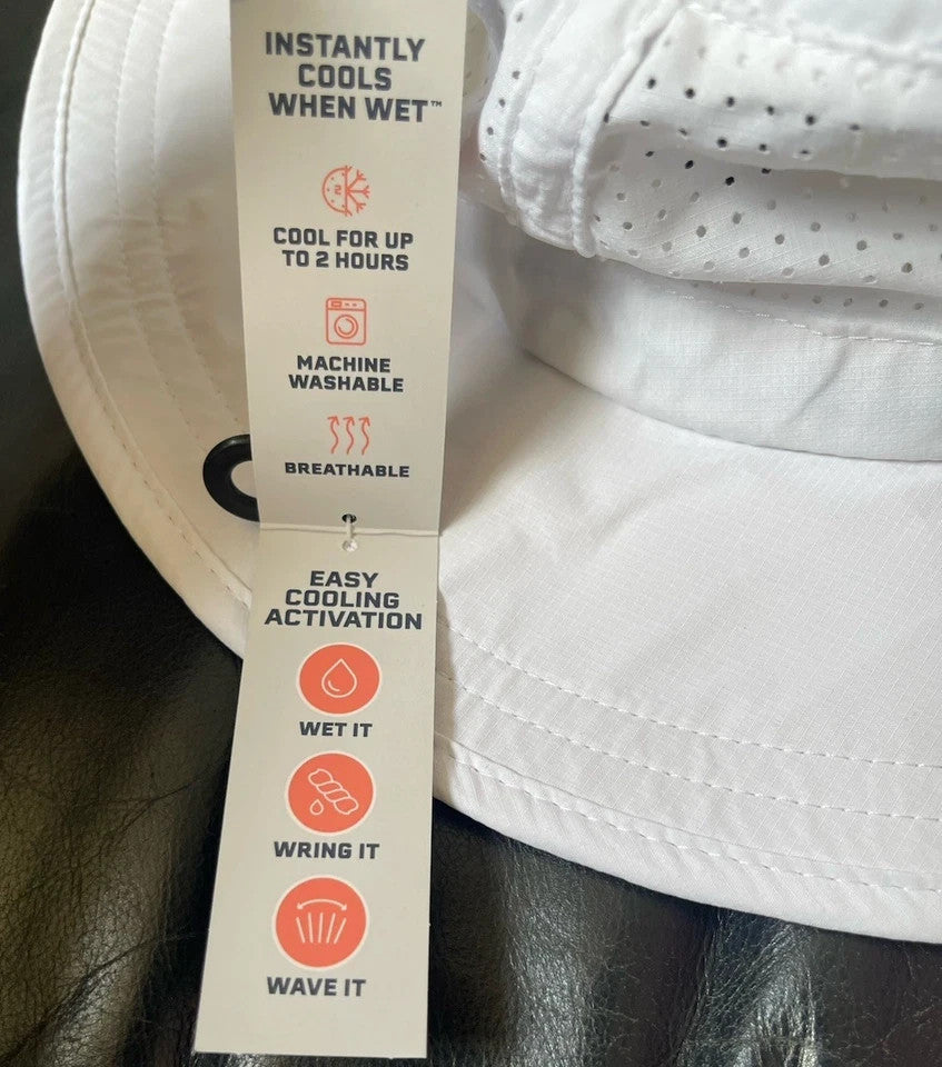 Adult Boonie Hat with UPF50 Sun Protection - Cooling Cloud White