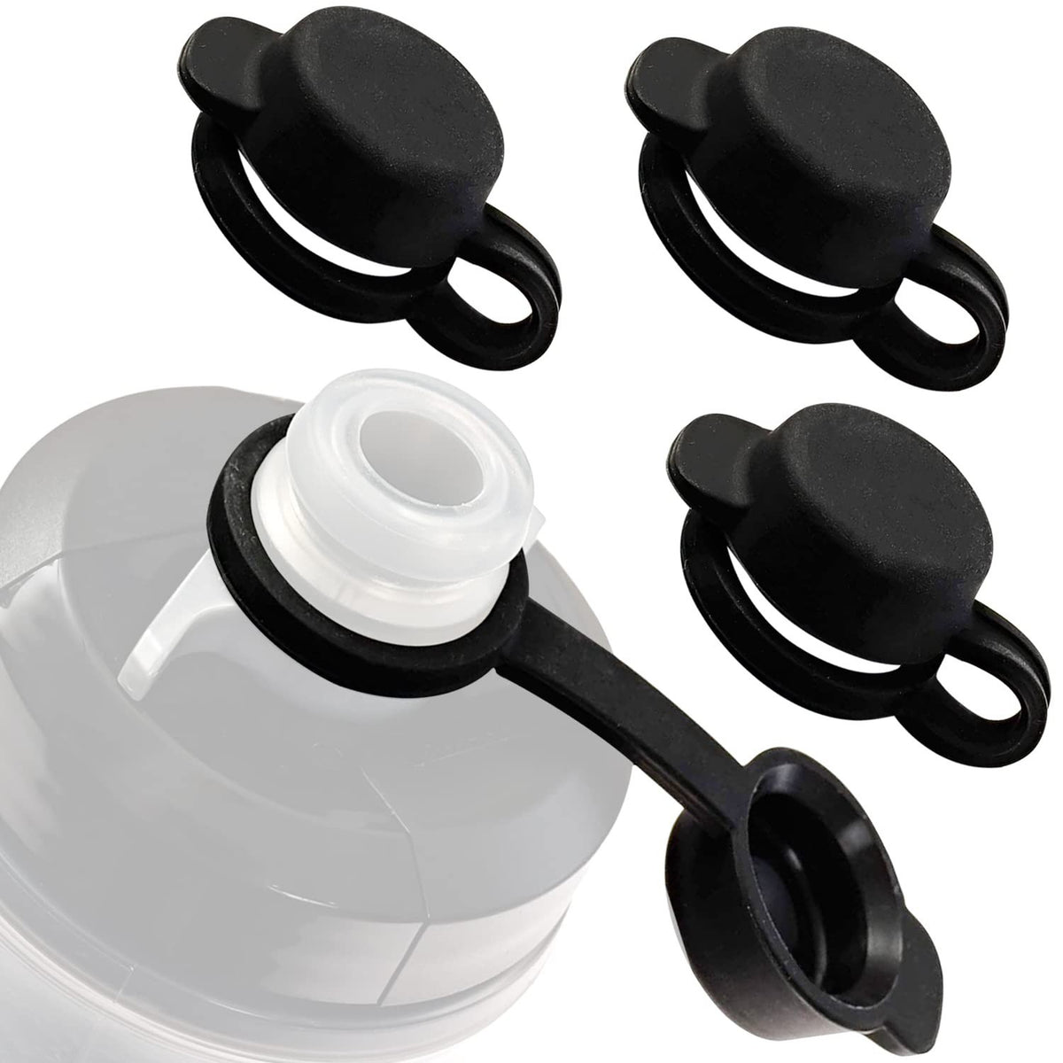 Silicone Mud Caps for CamelBak Water Bottles - BPA-Free Replacement Set