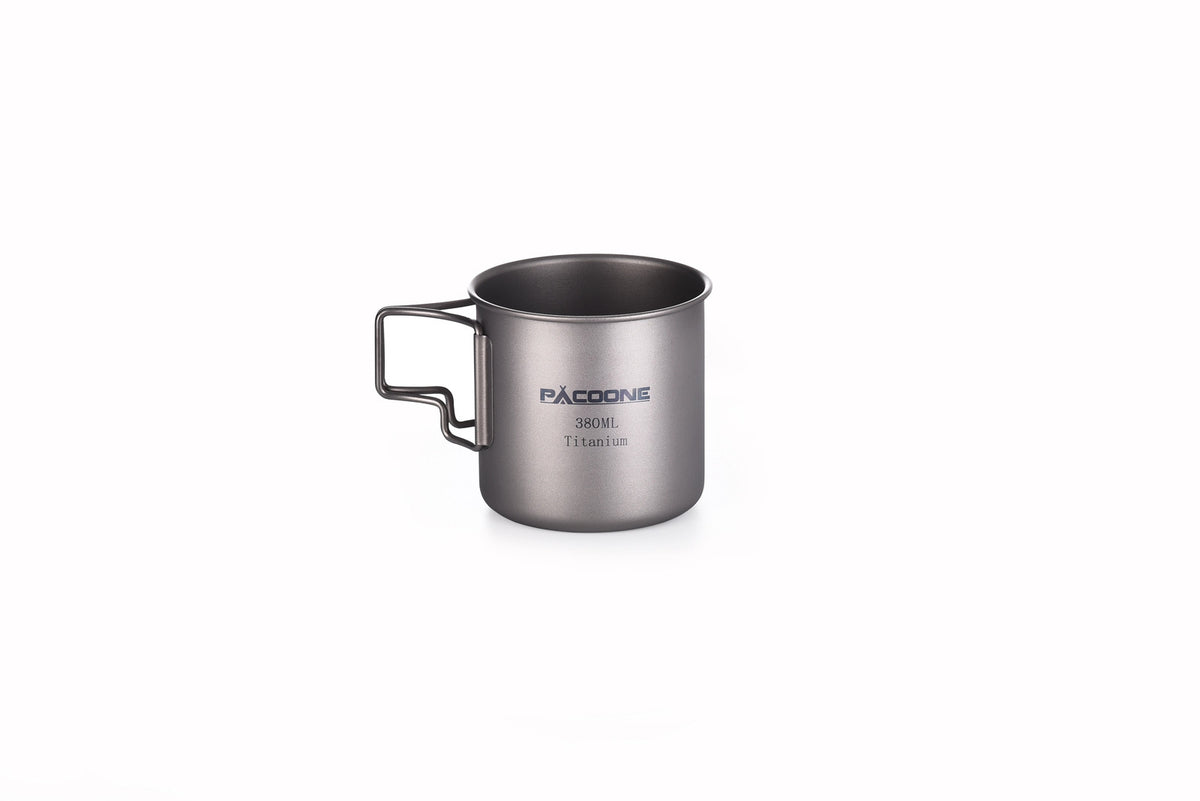 Portable Titanium Camping Mug Cup for Outdoor Travel - Multiple Sizes