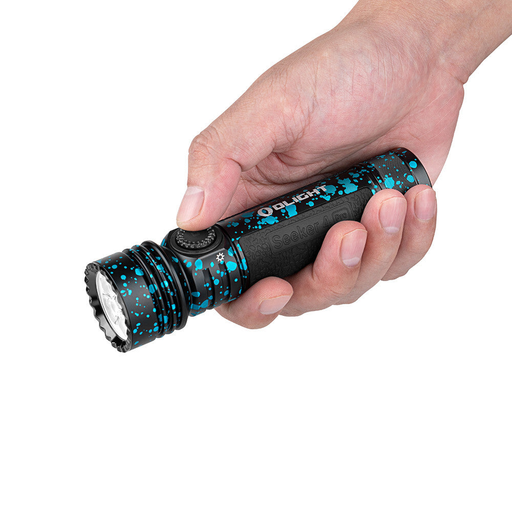 Olight Seeker 4 Pro Deep Ocean Flashlight 4600 Lumens with Holster - CW