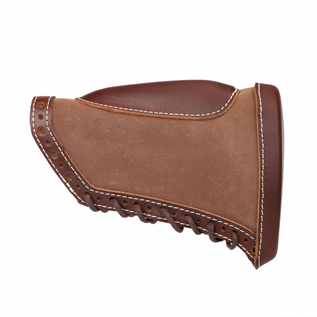 Canvas Leather Cheek Rest for Rifle Stocks with Slots and Recoil Pad