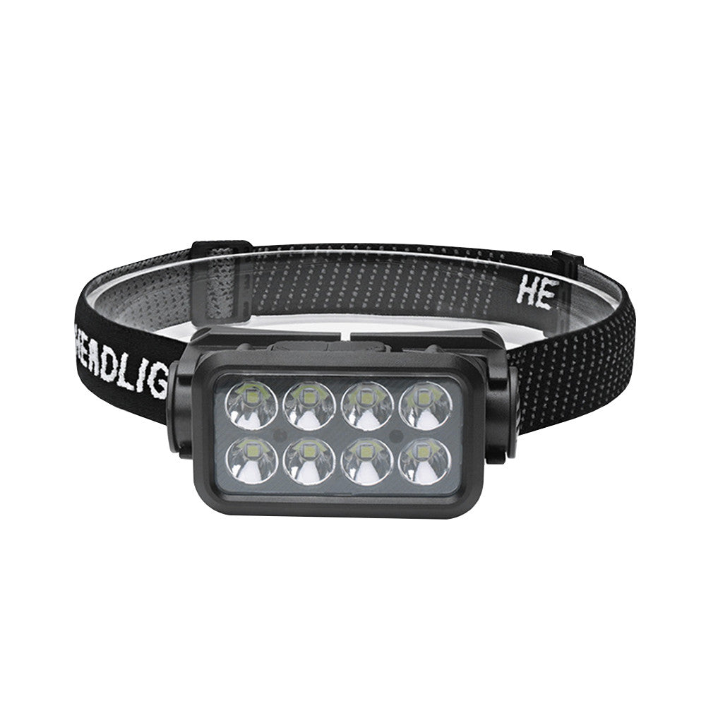 Rechargeable COB LED Headlamp Headlight with Sensor Waterproof Torch