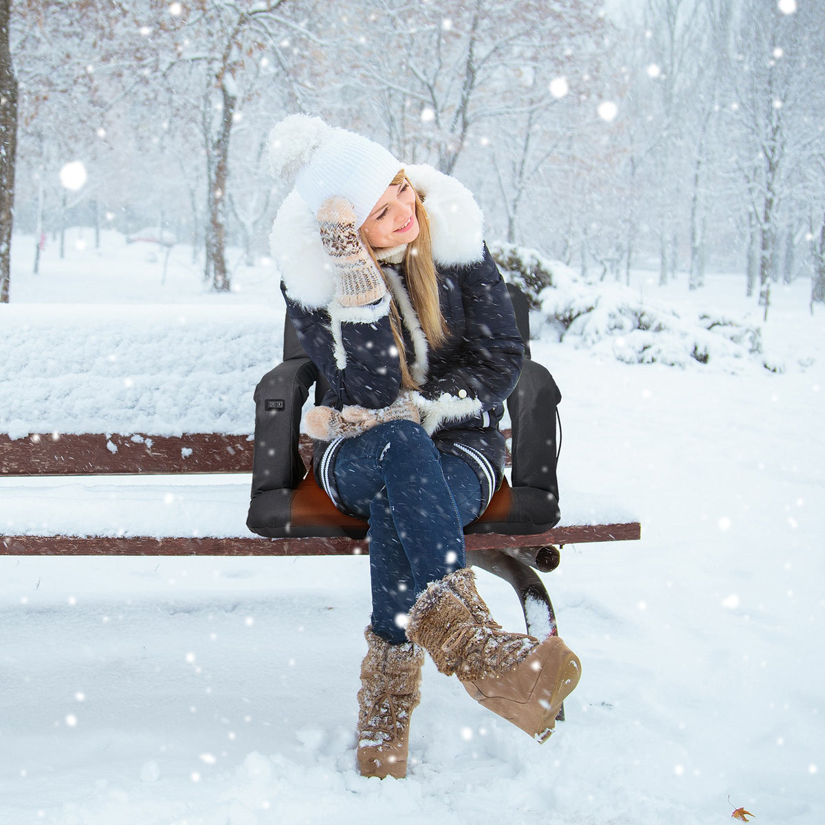 Heated Stadium Seats with Massage & Reclining Support for Bleachers