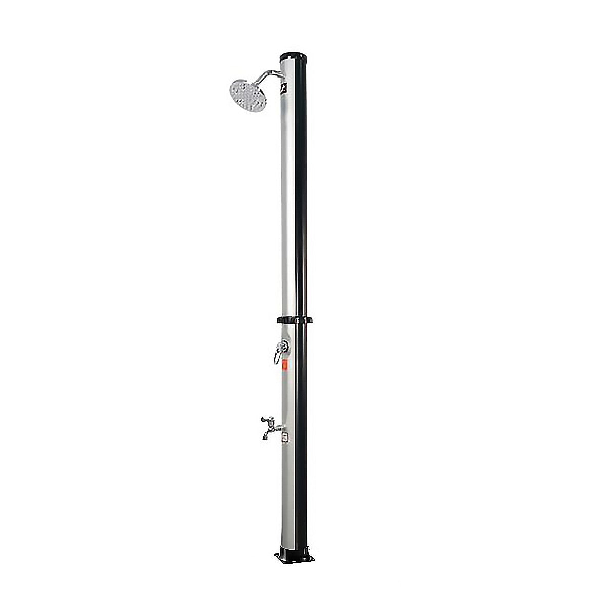 Outdoor Solar-Heated Shower with 360° Rotating Head 6.5FT 5.3 Gallon