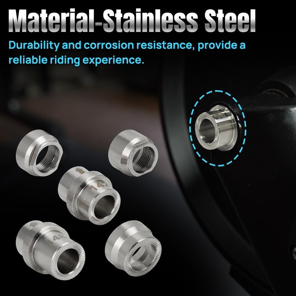 Bike Thru Axle Adapter Kit for Wahoo KICKR Core & V4 (2018+), Stainless Steel