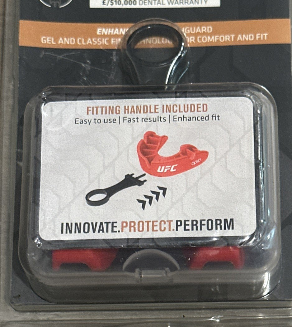 UFC Adult Mouth Guard Bronze Level - Red, Premium Sports Protection
