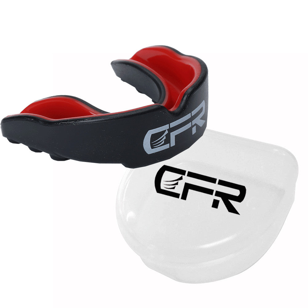Sports Mouth Guard with Case for Teeth Grinding Boxing MMA - Custom Fit, Impact Protection