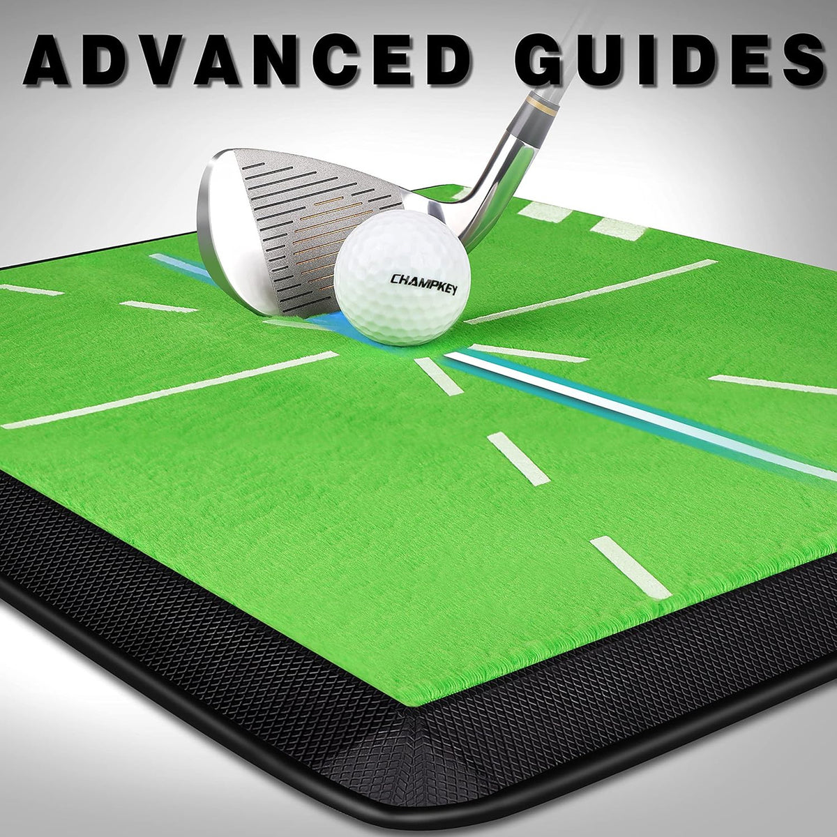Heavy Duty Golf Hitting Mat with Swing Path Feedback Indoor Outdoor Practice