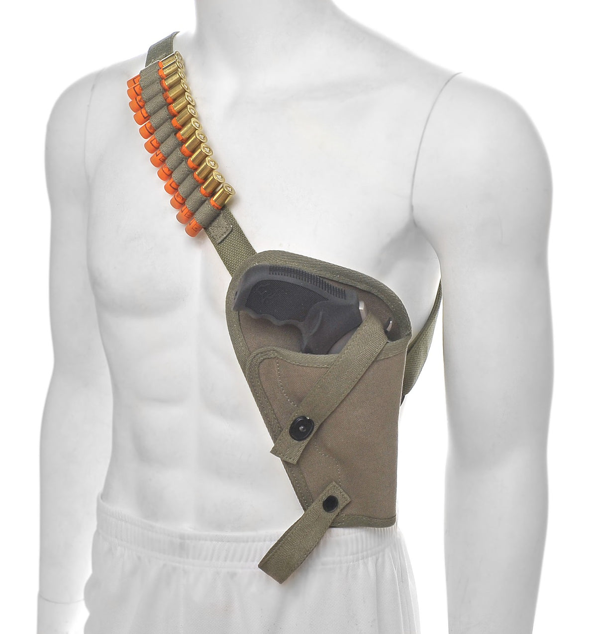 Canvas Shoulder Holster for Taurus Judge 2.5-Inch Cylinder - Rugged Gun Holster