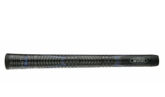 Golf Grip Midsize Jet Black Replacement Grip for Clubs - Winn DRI-TAC 2.0