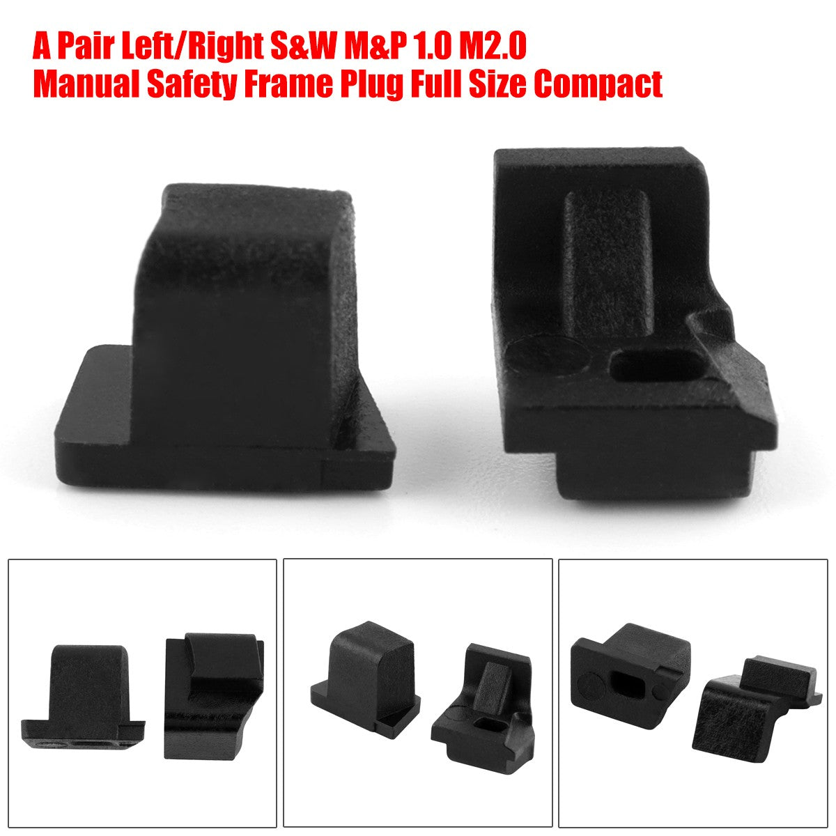 S&W M&P Frame Safety Plugs Left & Right Set for 1.0 & M2.0 Handguns