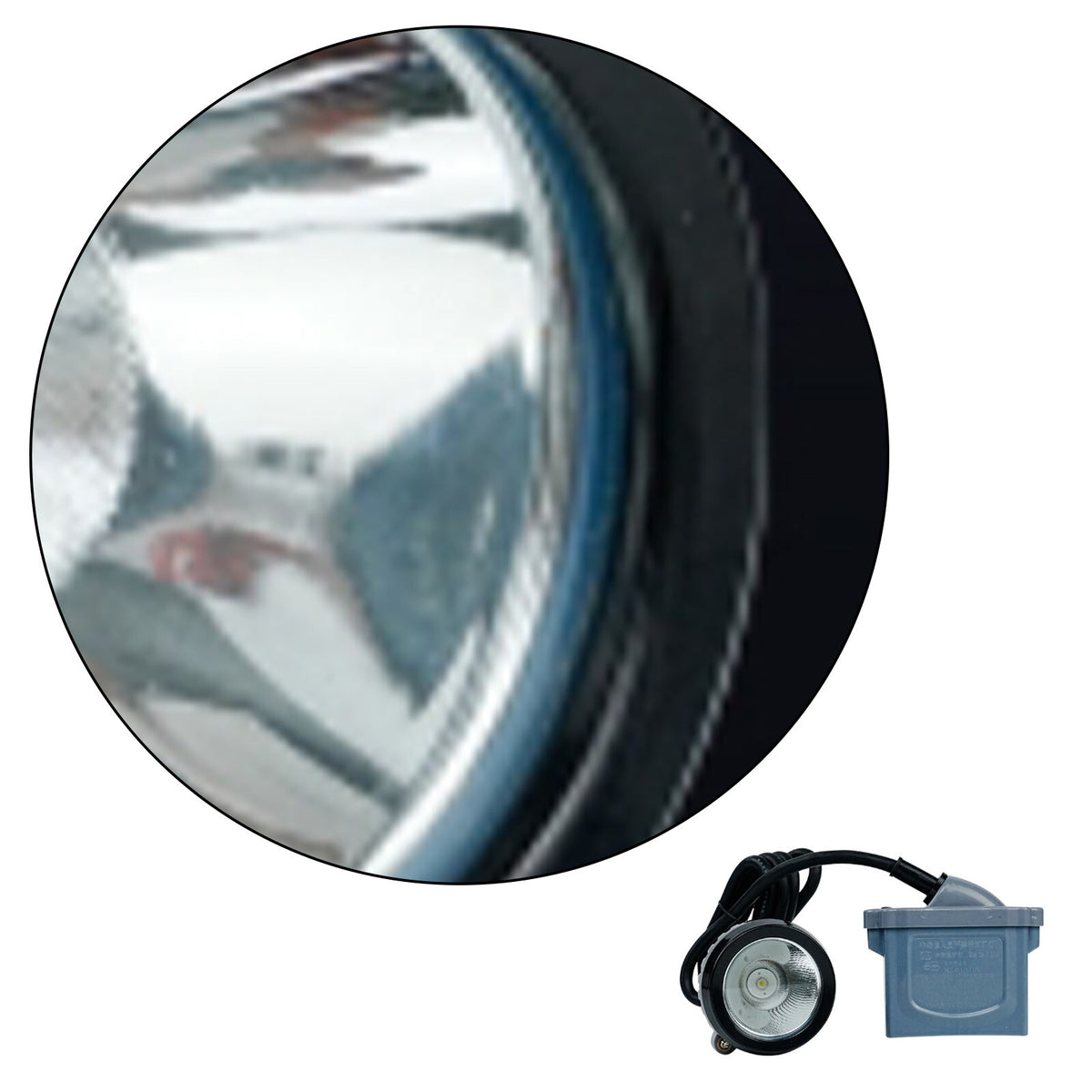 Rechargeable LED Mining Headlamp with Waterproof Safety Headlight for Hunting and Camping