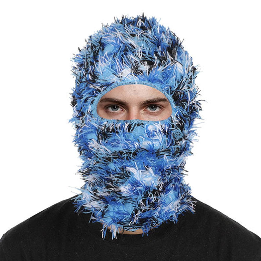 Distressed Full Face Ski Mask Balaclava for Winter Sports and Cosplay