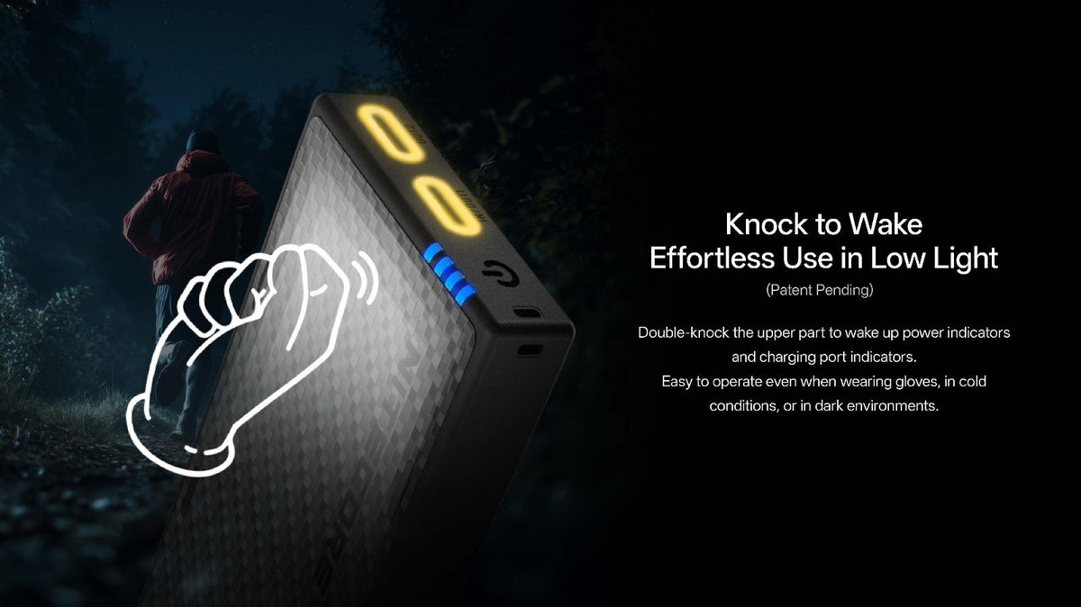 Ultralight 10000mAh Power Bank with Dual USB-C Ports and RGB Lights