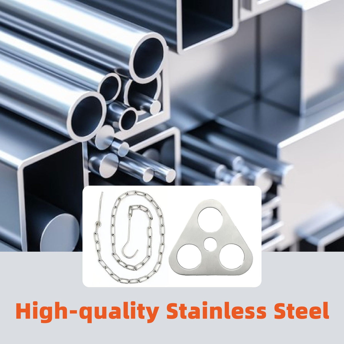 Stainless Steel Camping Tripod Plate for Outdoor Cooking and Fire Pit Support
