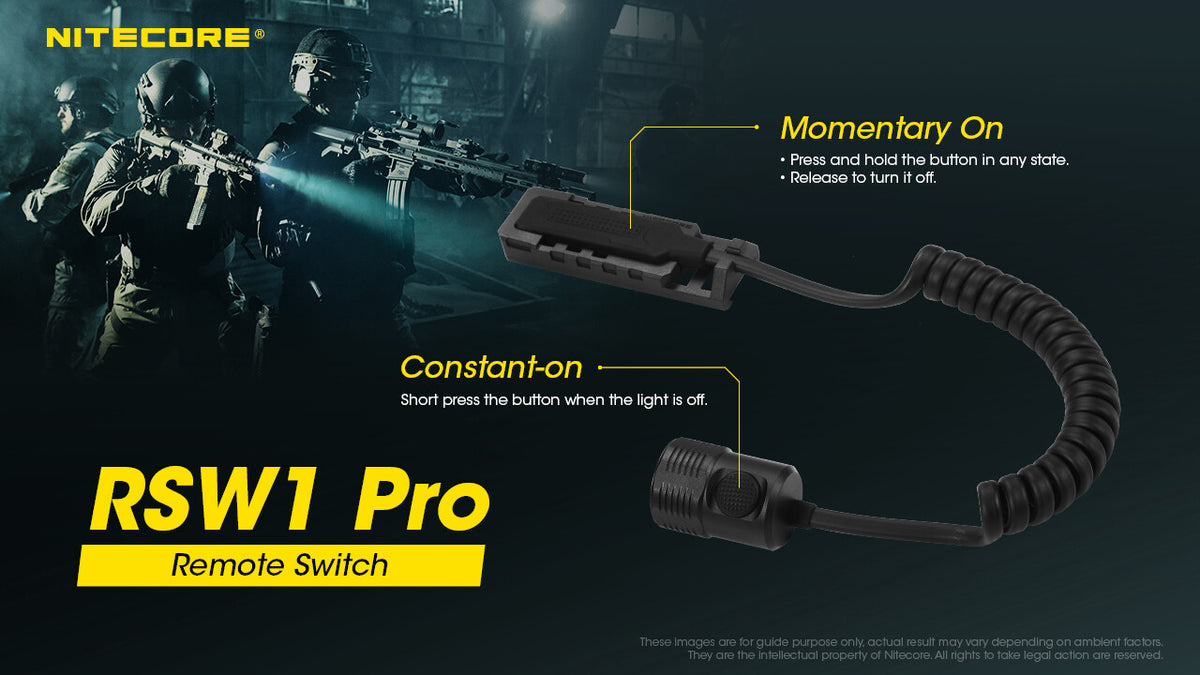 Nitecore RSW1 Pro Pressure Switch for MH12 Pro & MH25 Pro Flashlights