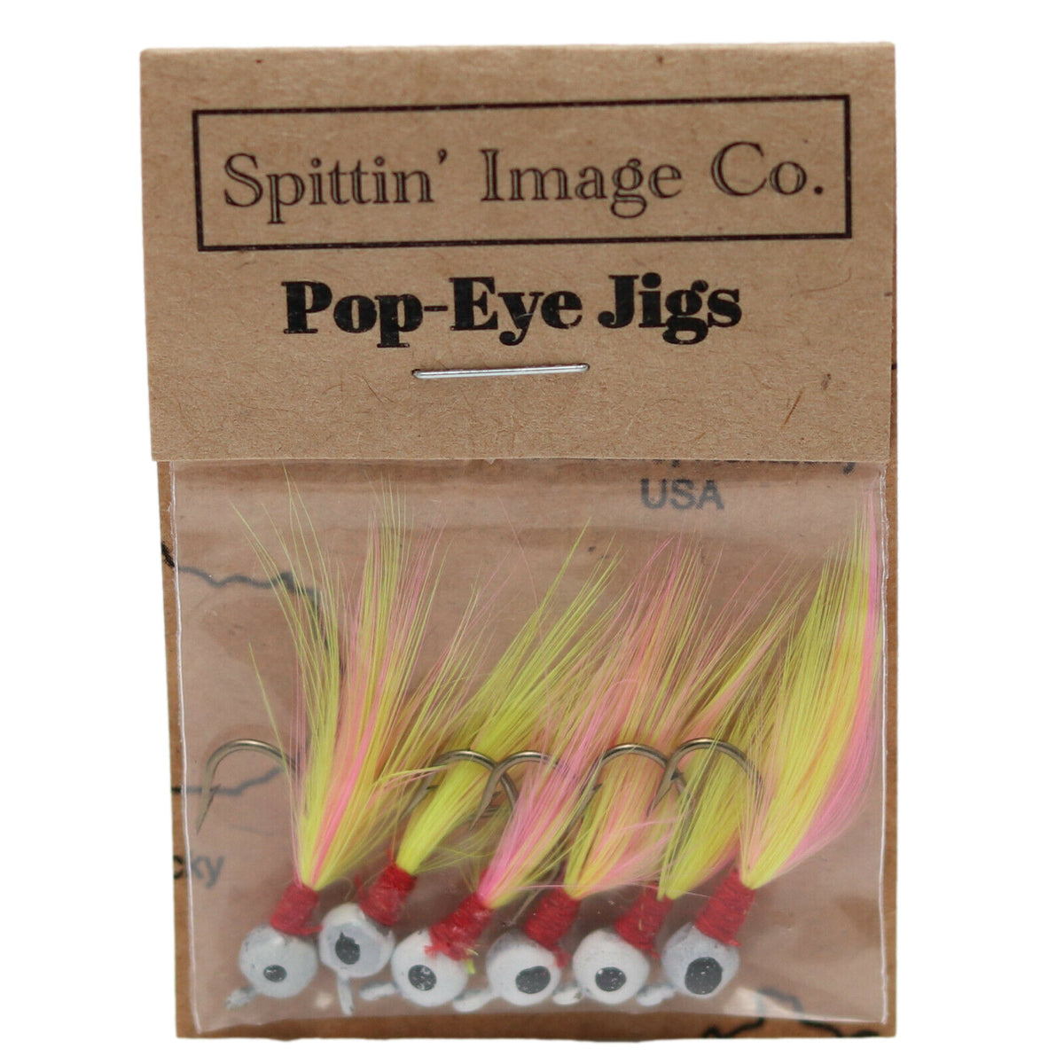 Artificial Fishing Jigs - 1/20 oz Flies with Hand Tied Feathers - 6 Pack